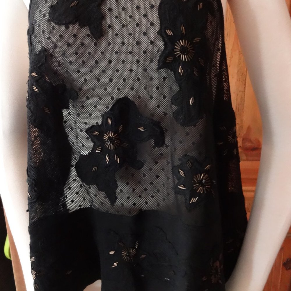 Free People Lace Embroidered Appliqued Beaded Top - Picture 5 of 7